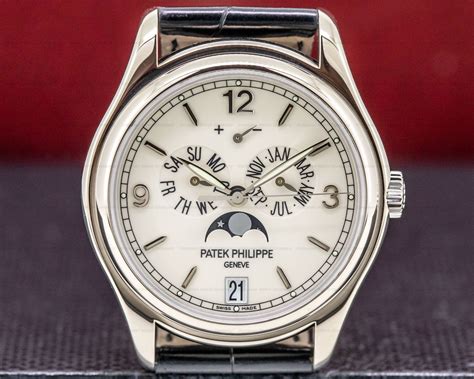 patek philippe annual calendar white gold|patek philippe watches.